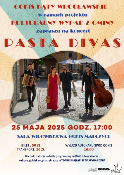 Kulturalny Wypad z Gminy - koncert zespołu Pasta Divas